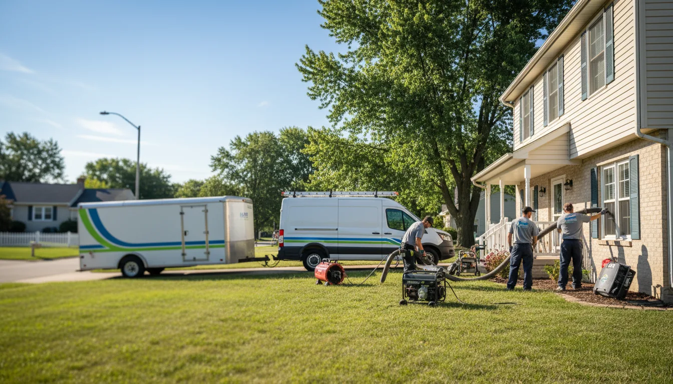 Flooded Basement Restoration And Cleanup With Repair in Edwardsville, KS near me
